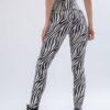 Zebra print leggings