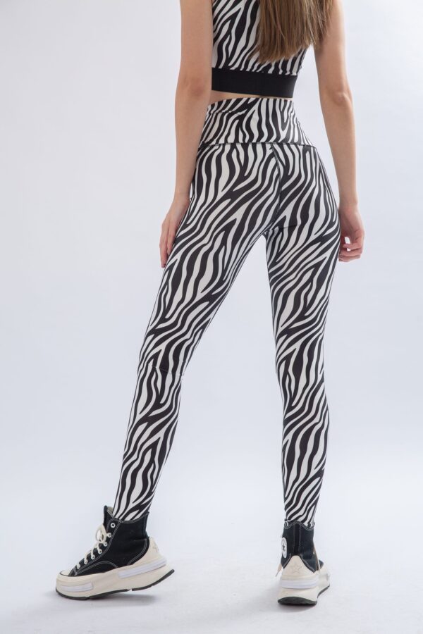 Zebra print leggings