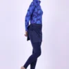 Tie dye print burkini set in dark blue