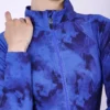 Tie dye print burkini set in dark blue