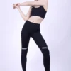 Reflective cut detail leggings