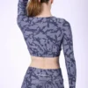 Cool grey camouflage long sleeve top