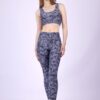 Cool grey camouflage basic sports bra