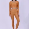 Apricot leopard long sleeve top
