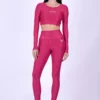 Fuchsia leopard leggings