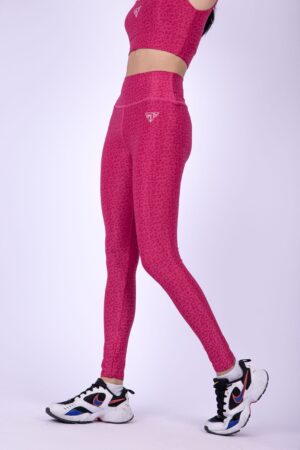 Fuchsia leopard leggings