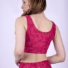 Fuchsia camouflage basic sports bra