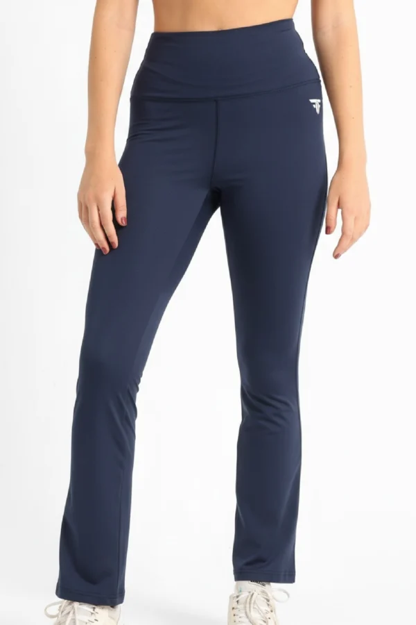Dark blue yoga flare pants s