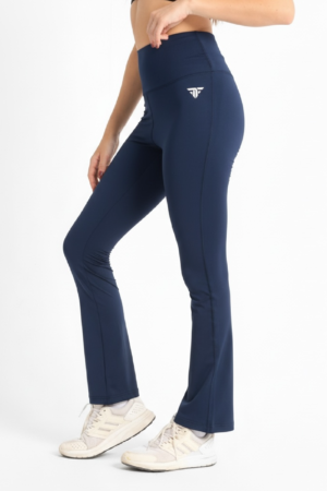 Dark blue yoga flare pants s