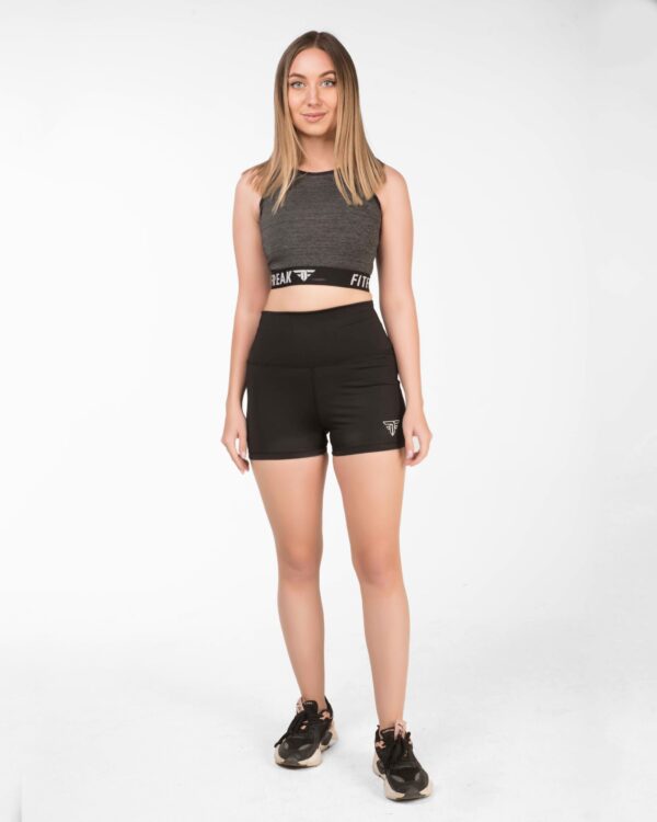 Black basic shorts