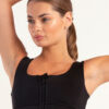 Hybrid Zip Sports Bra