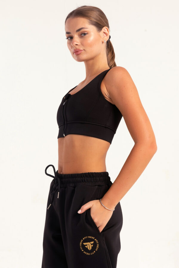 Hybrid Zip Sports Bra